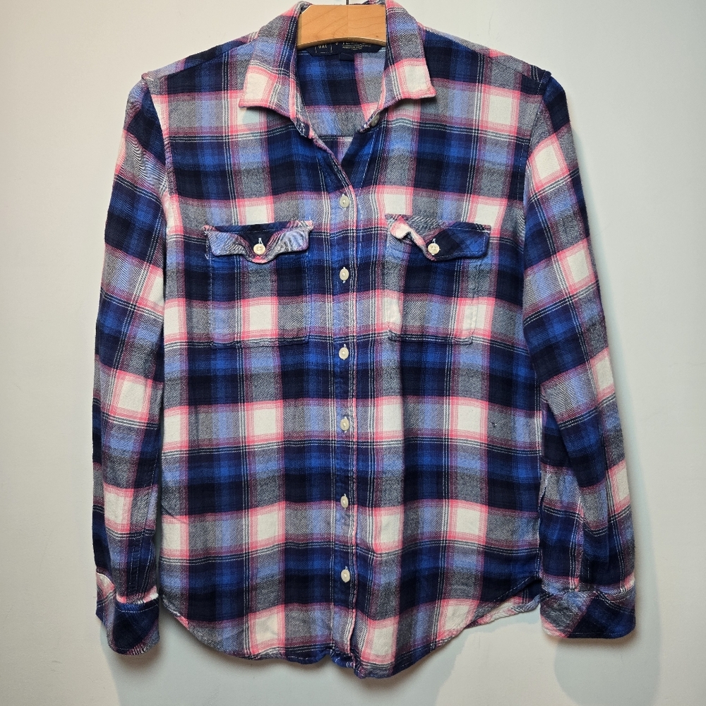GAP + Pendleton Flannel Shirt Small Women's Soft Button Down Casual Y2k